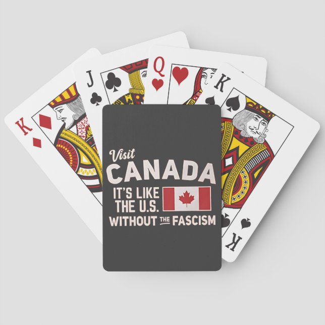Jeu De Cartes Visiter le Canada C’est comme les États-Unis, mais (dos)