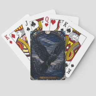 Jeu De Cartes Vitraux Illumina de Perchoir de Falaise du Corbeau