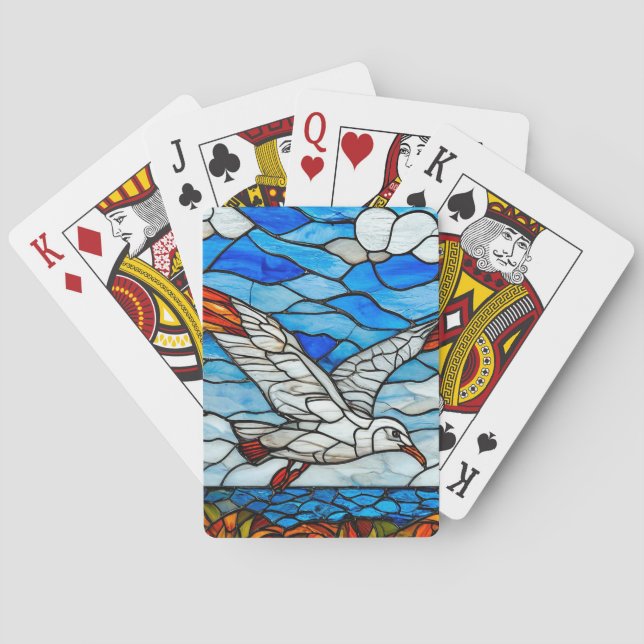 Jeu De Cartes Vitre de mouette (dos)
