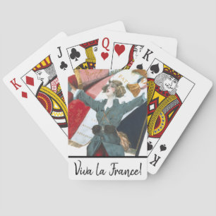 Jeu De Cartes Viva la France Uniforme militaire féministe et dra