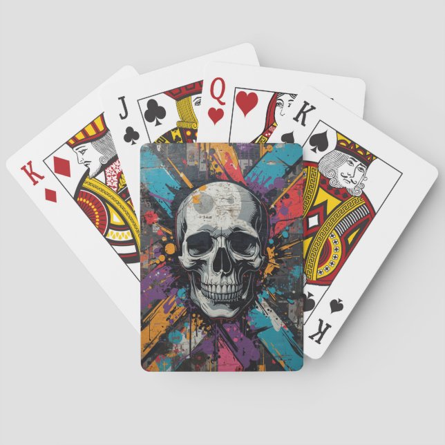 Jeu De Cartes Vivid crâne Urban Graffiti (dos)