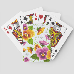 Jeu De Cartes Vivid fleurs de pansement