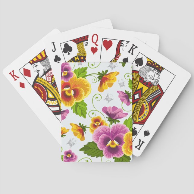 Jeu De Cartes Vivid fleurs de pansement (dos)