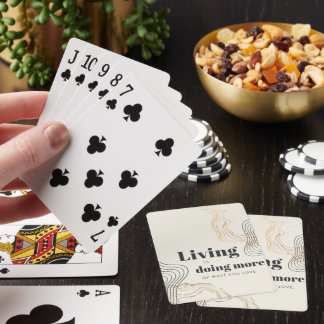 Jeu De Cartes "Vivre fait plus" jouer aux cartes