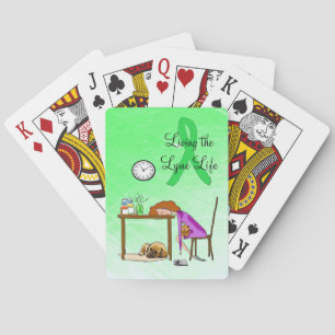 Jeu De Cartes Vivre la Lymie Vie La maladie de Lyme Jouer des ca