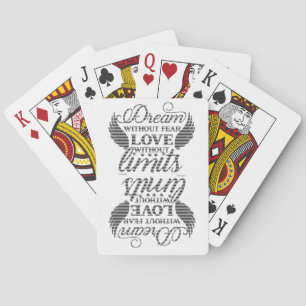 Jeu De Cartes VIVRE SANS CRAINTE AMOUR SANS LIMITES motivation