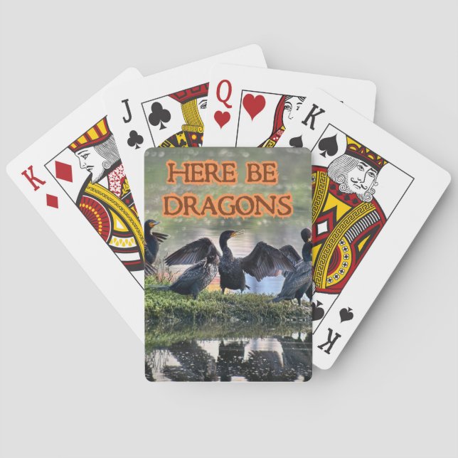 Jeu De Cartes Voici Dragons Cormorants (dos)