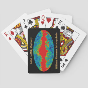 Jeu De Cartes Voile de la galaxie de la Voie lactée sur l'univer