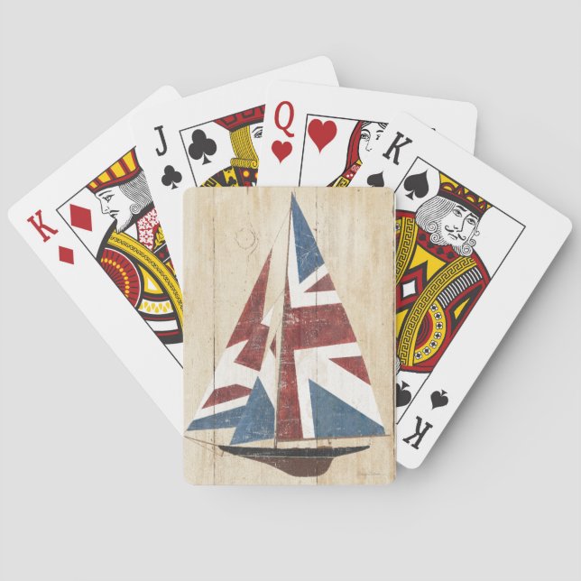 Jeu De Cartes Voilier britannique de drapeau (dos)