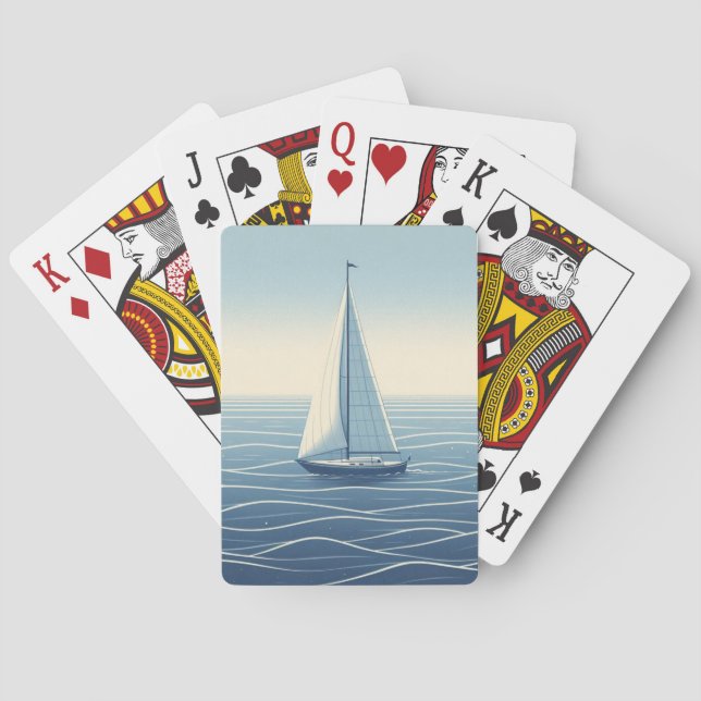Jeu De Cartes Voilier en haute mer  (dos)