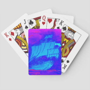 Jeu De Cartes voilier fluorescent 1