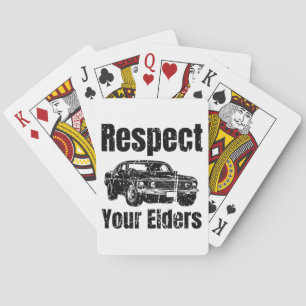 Jeu De Cartes Voiture amusante - Respect Vintage Vos Aînés Class