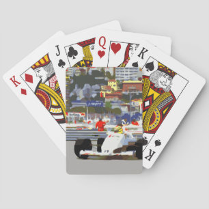 Jeu De Cartes VOITURE DE COURSE BLANCHE - Circuit urbain