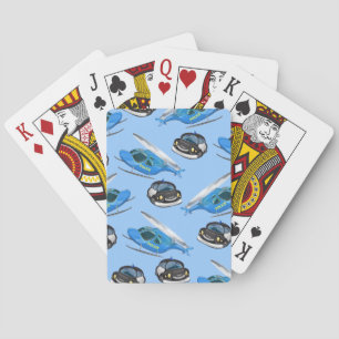Jeu De Cartes Voiture de police et hélicoptère