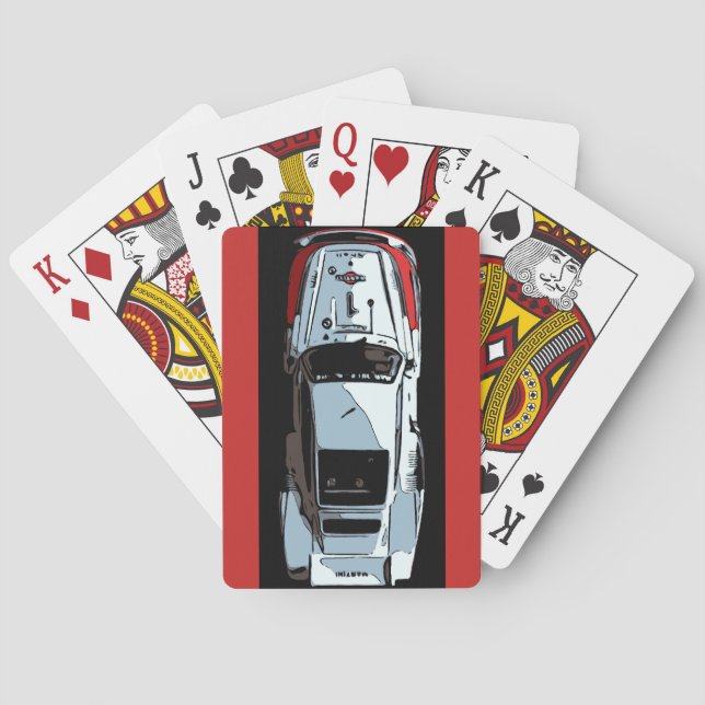 Jeu De Cartes VOITURE RACE - N° 1 ci-dessus (dos)