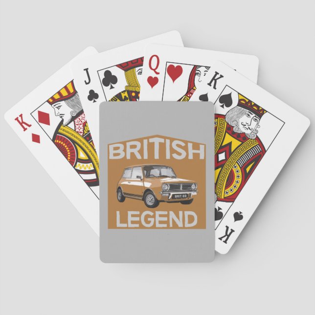 Jeu De Cartes Voitures britanniques classiques | Tête de pétrole (dos)