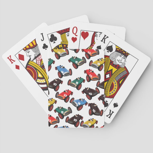 Jeu De Cartes Voitures de course vintages (dos)