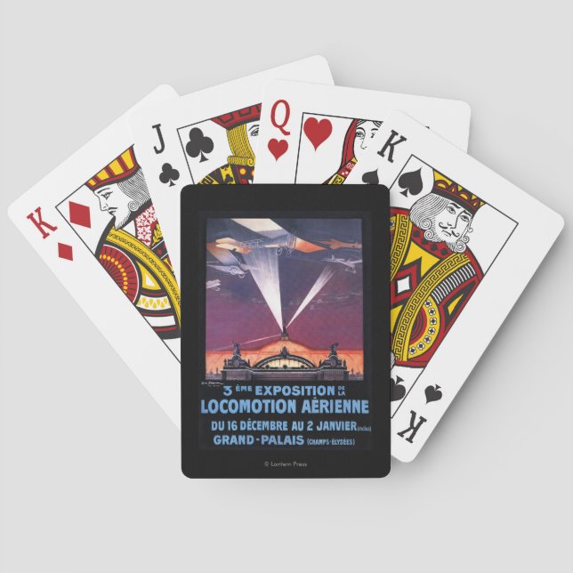 Jeu De Cartes Vol plat au-dessus d'affiche de projecteur (dos)