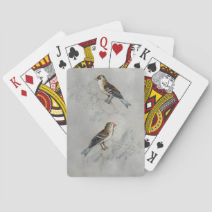 Jeu De Cartes Volière argentée deux oiseaux