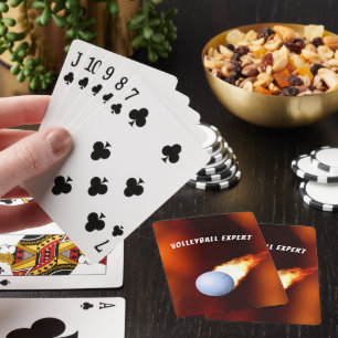 Jeu De Cartes Volleyball enflammé personnalisé Sports