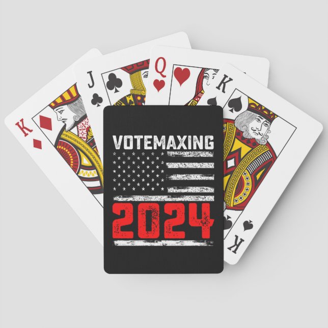 Jeu De Cartes VoteMaxing 2024 Élection présidentielle de Trump (dos)