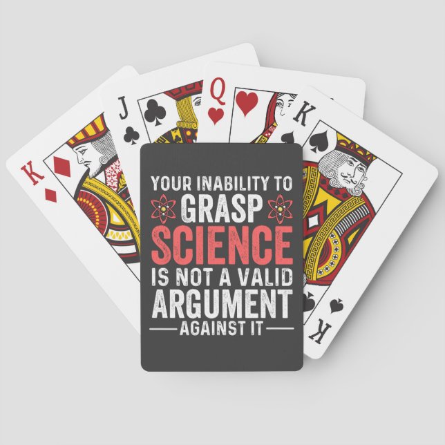 Jeu De Cartes Votre Incapacité À Comprendre La Science N'Est Pas (dos)