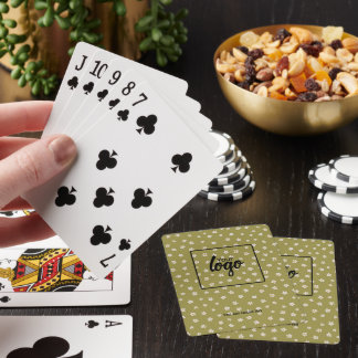 Jeu De Cartes Votre logo d'entreprise et votre Motif texte