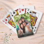 Jeu De Cartes Votre photo de famille préférée<br><div class="desc">Personnalisez avec votre photo de famille préférée avec votre nom de famille et l'année,  créant un souvenir et un cadeau unique. Un joli gardien au trésor !</div>