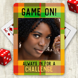 Jeu De Cartes Votre Photo Plaid Coloré Jouer Cartes Deck
