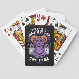 Jeu De Cartes Vous avez une belle âme Satanic Baphomet
