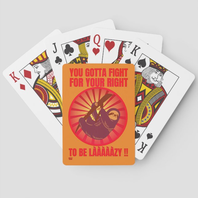 JEU DE CARTES "VOUS DEVEZ VOUS BATTRE POUR VOTRE DROITE." (dos)