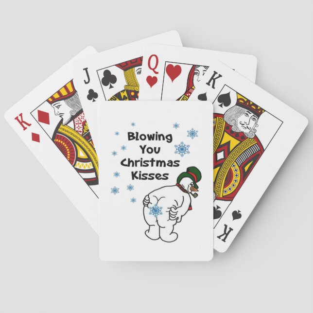 Jeu De Cartes Vous envoie des baisers de Noël  (dos)