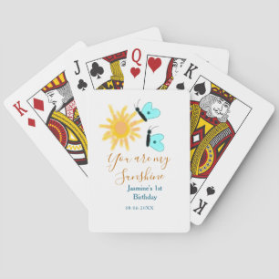 Jeu De Cartes Vous êtes mon bleu bleu bleu soleil jaune orange
