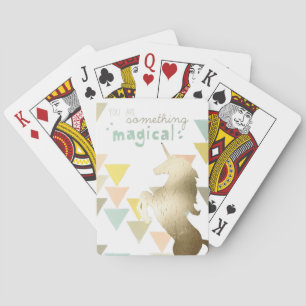 Jeu De Cartes Vous êtes quelque chose licorne magique d'or