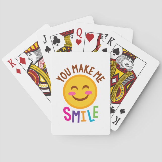 Jeu De Cartes Vous me faites le sourire Emoji (dos)