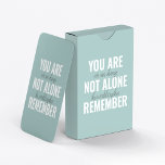 Jeu De Cartes Vous N'Êtes Pas Seul À Vous Souvenir De Inspiratio<br><div class="desc">Vous N'Êtes Pas Seul À Vous Souvenir De Inspiration Mint</div>