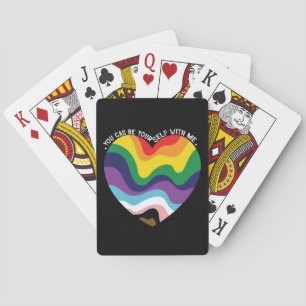 Jeu De Cartes Vous pouvez être vous-même avec moi LGBT Transgenr