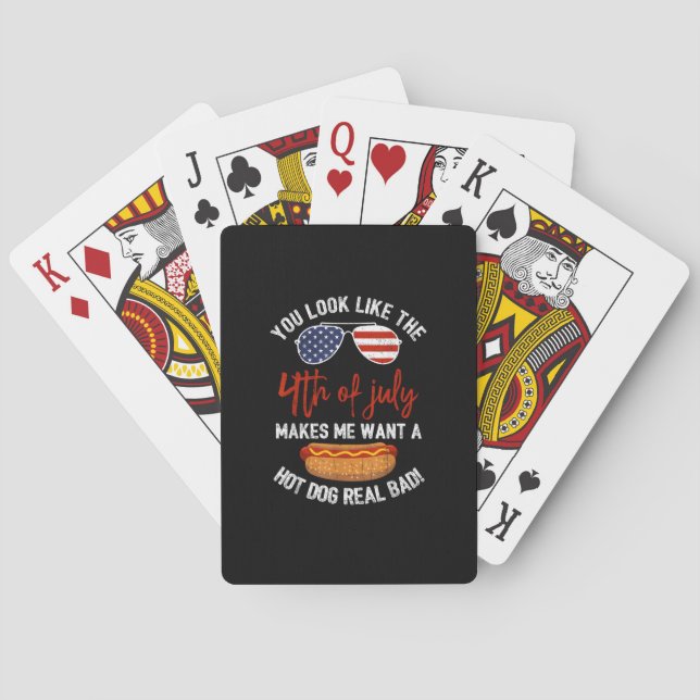Jeu De Cartes Vous Ressemblez À 4 juillet Patriotique (dos)