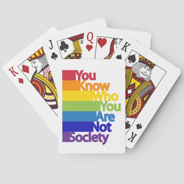 Jeu De Cartes Vous savez qui vous n'êtes pas la société (dos)