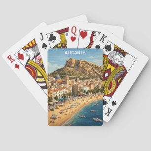 Jeu De Cartes Voyage à Alicante Espagne Vintage
