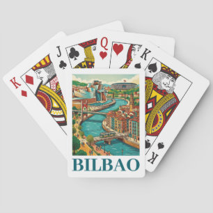 Jeu De Cartes Voyage à Bilbao Espagne - Architecture Colorée