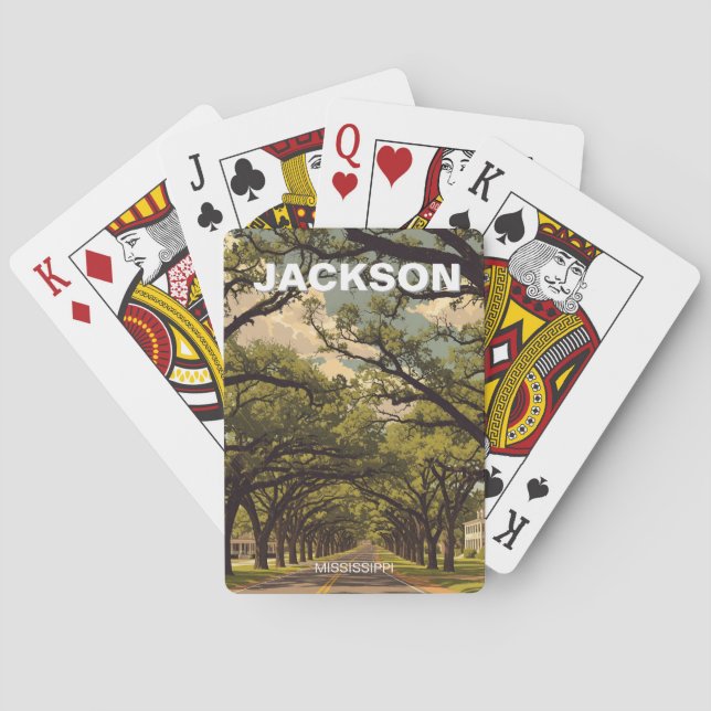 Jeu De Cartes Voyage à Jackson Mississippi (dos)