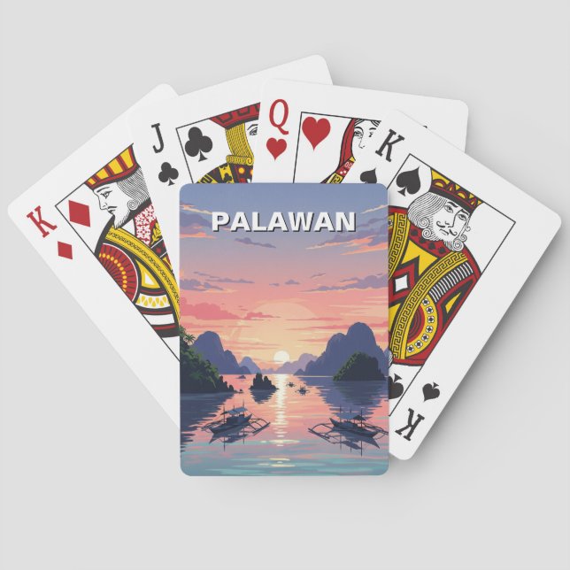 Jeu De Cartes Voyage à Palawan Philippines (dos)