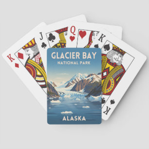 Jeu De Cartes Voyage Ancien Parc National de Glacier Bay Alaska