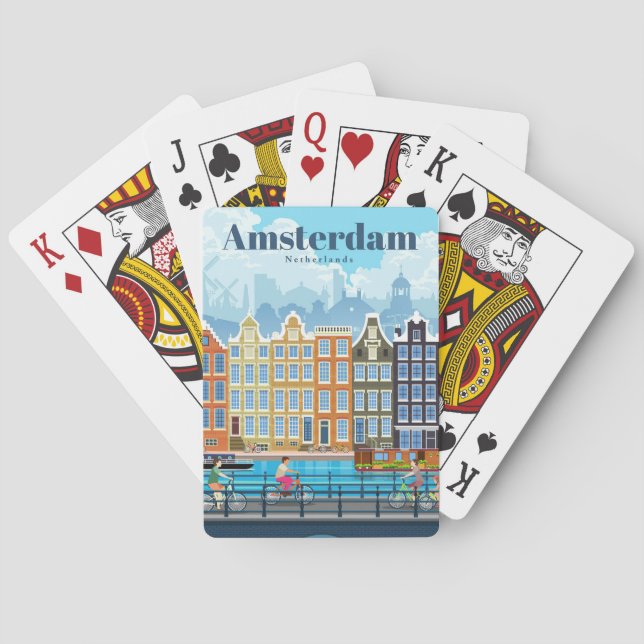 Jeu De Cartes Voyage Art Voyage À Amsterdam (dos)