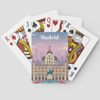 Jeu De Cartes Voyage Art Voyage à Madrid Espagne