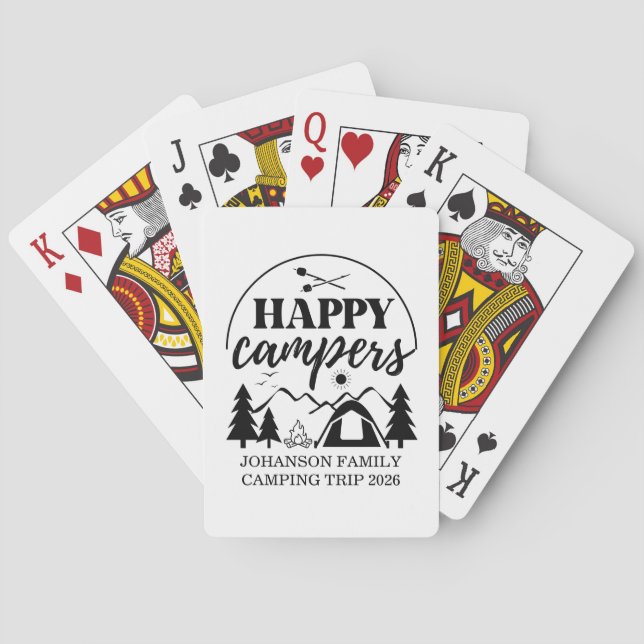 Jeu De Cartes Voyage Camping en famille (dos)