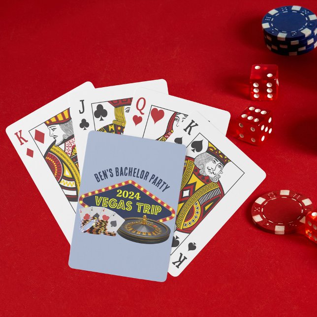 Jeu De Cartes Voyage de Bachelor Party personnalisable Casino La (Créateur téléchargé)