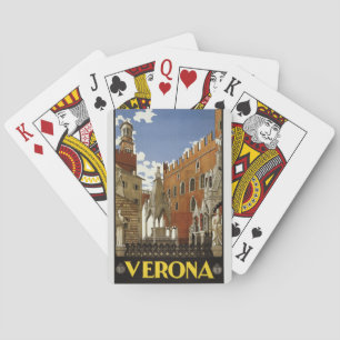Jeu De Cartes Voyage en Italie - Vérone Poster vintage