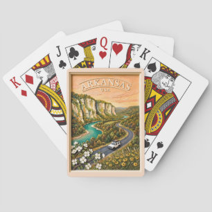 Jeu De Cartes Voyage Rétro à travers l'Arkansas, Paysage de la R